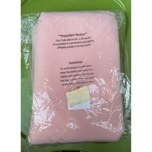 NEW 54" x 40 yards Tulle Bolt Tutu Wedding Decoration Craft & Party Blush Color